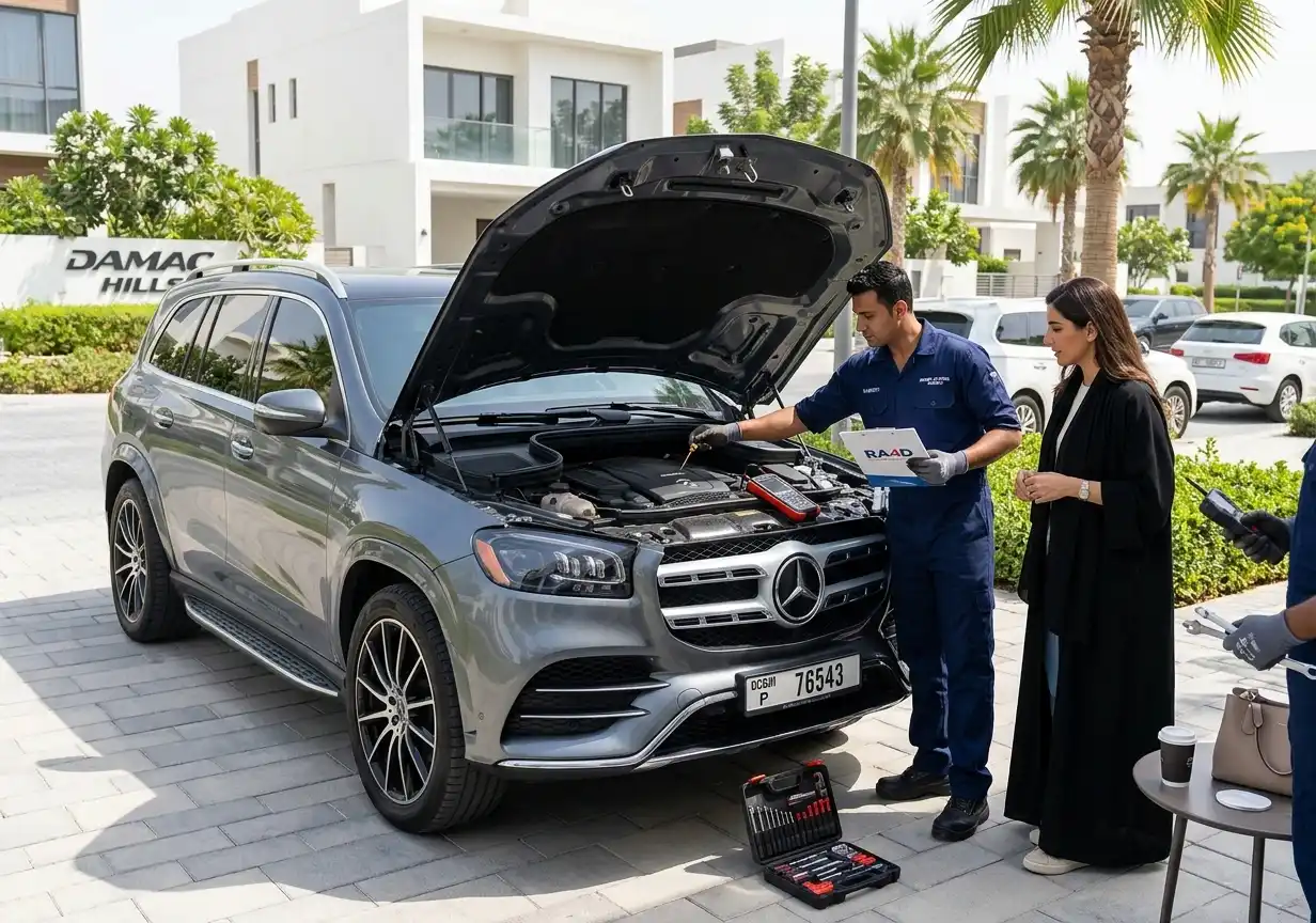 Car maintenance service in DAMAC Hills for regular vehicle checkup