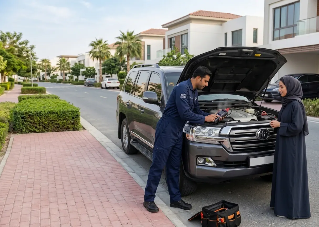 Roadside car repair and breakdown assistance in DAMAC Hills